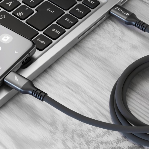 Фото - Кабель Proove ReGen Silicone Type-C to Lightning 27W 2m Black (CCRS60002121)